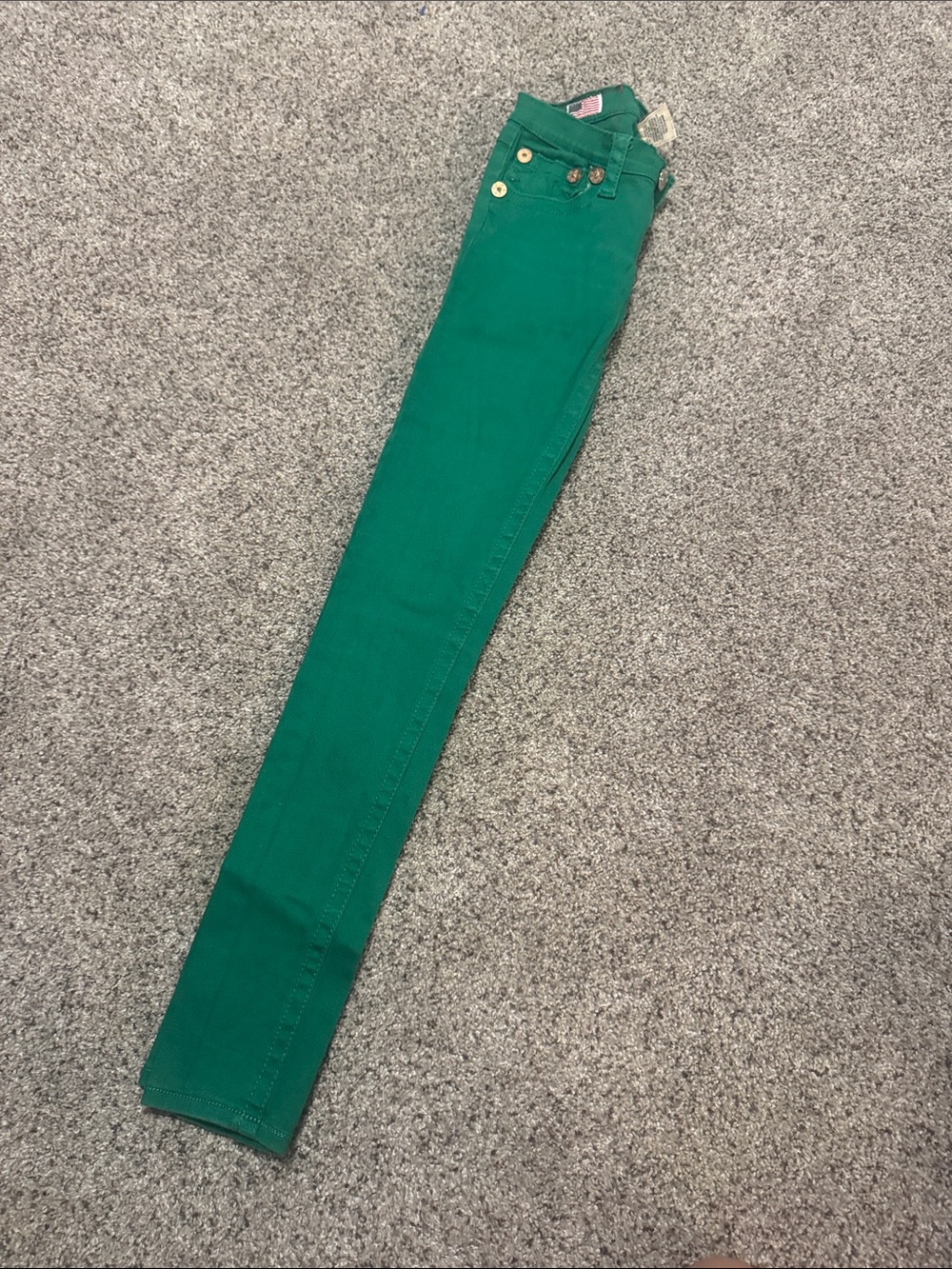 True Religion Women's Green Skinny Jeans